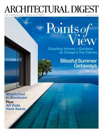 Recent project by Xavier David featured on the cover of Architectural Digest.