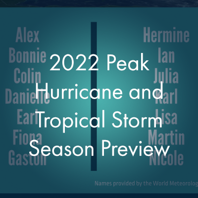 2022 Peak Hurricane and Tropical Storm Season Preview