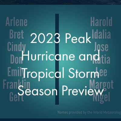 2023 Peak Hurricane and Tropical Storm Season Preview